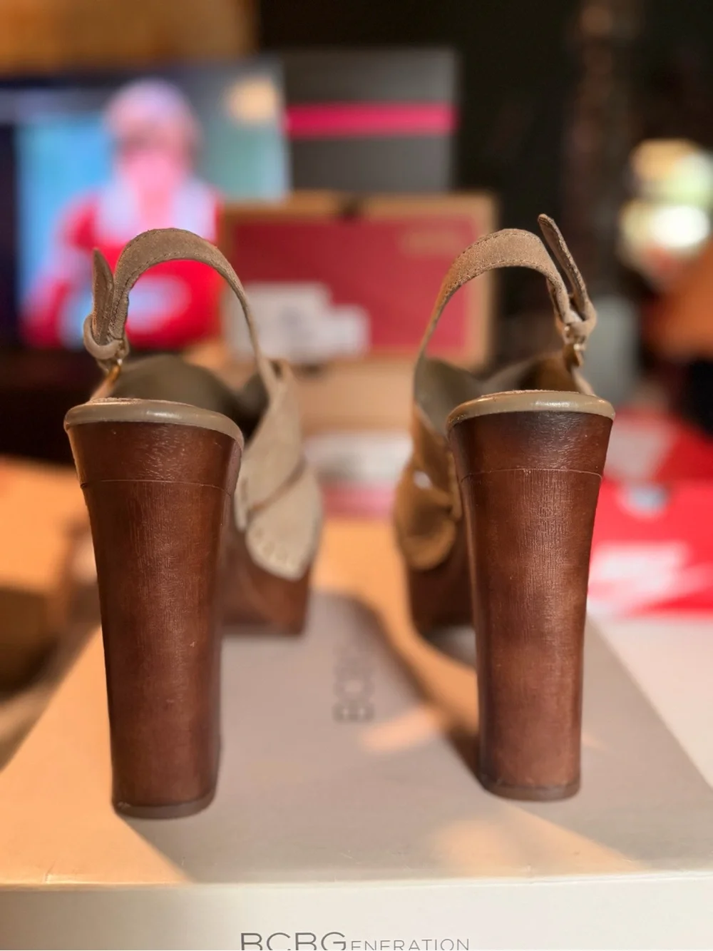 BCBGeneration platform slingback